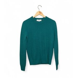 Alex Mill Cashmere Crew Neck Sweater Women's XS Ribbed Green